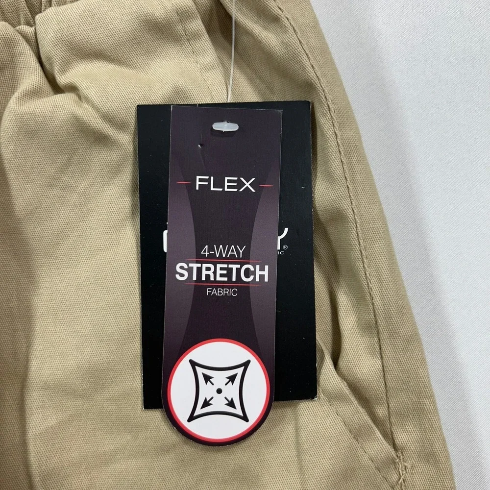 Galaxy Harvic Jogger Cargo Pants Mens 2XL Tan Khaki 4 Way Stretch‎ $48 NEW
